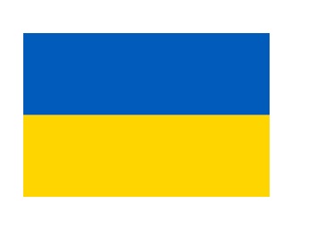 FLAG NATIONAL 2`X 3` BUNTING, UKRAINE