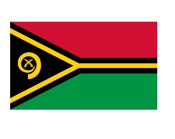 FLAG NATIONAL 2`X 3` BUNTING, VANUATU