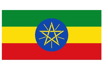 FLAG NATIONAL 2`X 3` BUNTING, ETHIOPIA