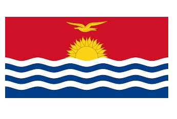 FLAG NATIONAL 2`X 3` BUNTING, KIRIBATI