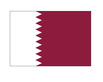 FLAG NATIONAL 2`X 3` BUNTING, QATAR