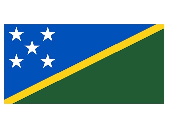 FLAG NATIONAL 2`X 3` BUNTING, SOLOMON ISLANDS