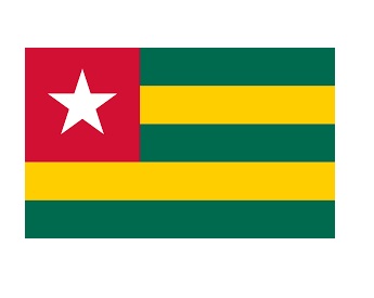 FLAG NATIONAL 2`X 3` BUNTING, TOGO