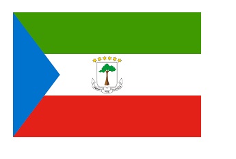 FLAG NATIONAL 2`X 3` BUNTING, EQUATORIAL GUINEA