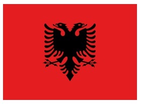 FLAG NATIONAL 3`X 4` BUNTING, ALBANIA