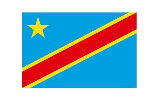FLAG NATIONAL 2`X 3` BUNTING, CONGO DEMOCRATIC REPUBLIC
