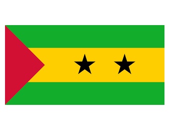 FLAG NATIONAL 2`X 3` BUNTING, SAO TOME & PRINCIPE