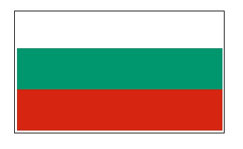 FLAG NATIONAL 2`X 3` BUNTING, BULGARIA