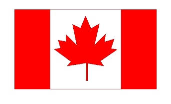 FLAG NATIONAL 2`X 3` BUNTING, CANADA