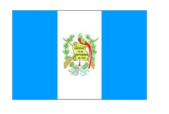 FLAG NATIONAL 2`X 3` BUNTING, GUATEMALA
