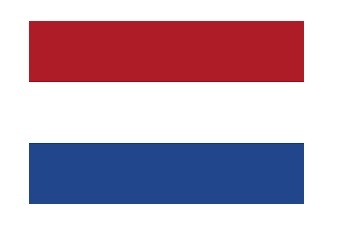 FLAG NATIONAL 2`X 3` BUNTING, THE NETHERLANDS