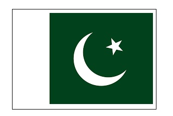 FLAG NATIONAL 2`X 3` BUNTING, PAKISTAN
