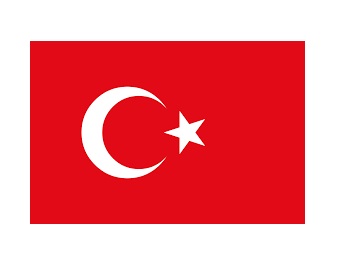 FLAG NATIONAL 2`X 3` BUNTING, TURKEY