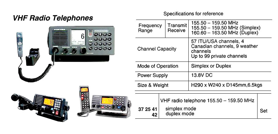 VHF RADIO TELEPHONE DUPLEX