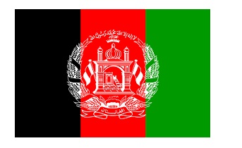 FLAG NATIONAL 3`X 4` BUNTING, AFGHANISTAN