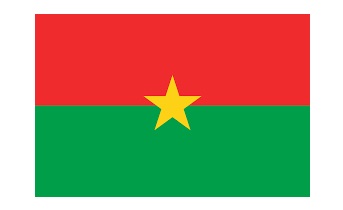 FLAG NATIONAL 3`X 4` BUNTING, BURKINA FASO