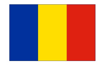 FLAG NATIONAL 3`X 4` BUNTING, REPUBLIC OF CHAD