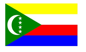 FLAG NATIONAL 3`X 4` BUNTING, COMOROS
