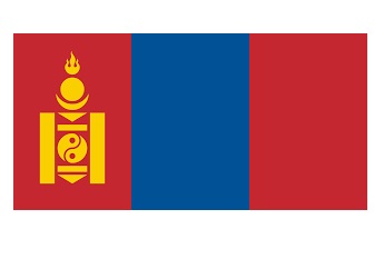 FLAG NATIONAL 3`X 4` BUNTING, MONGOLIA