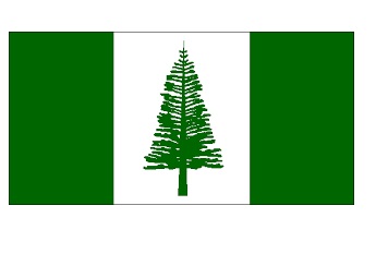 FLAG REGIONAL 3`X 4` BUNTING, NORFOLK ISLANDS