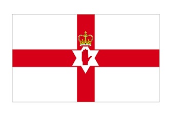 FLAG NATIONAL 3`X 4` BUNTING, NORTHERN IRELAND