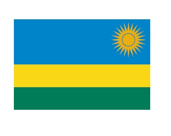 FLAG NATIONAL 3`X 4` BUNTING, RWANDA
