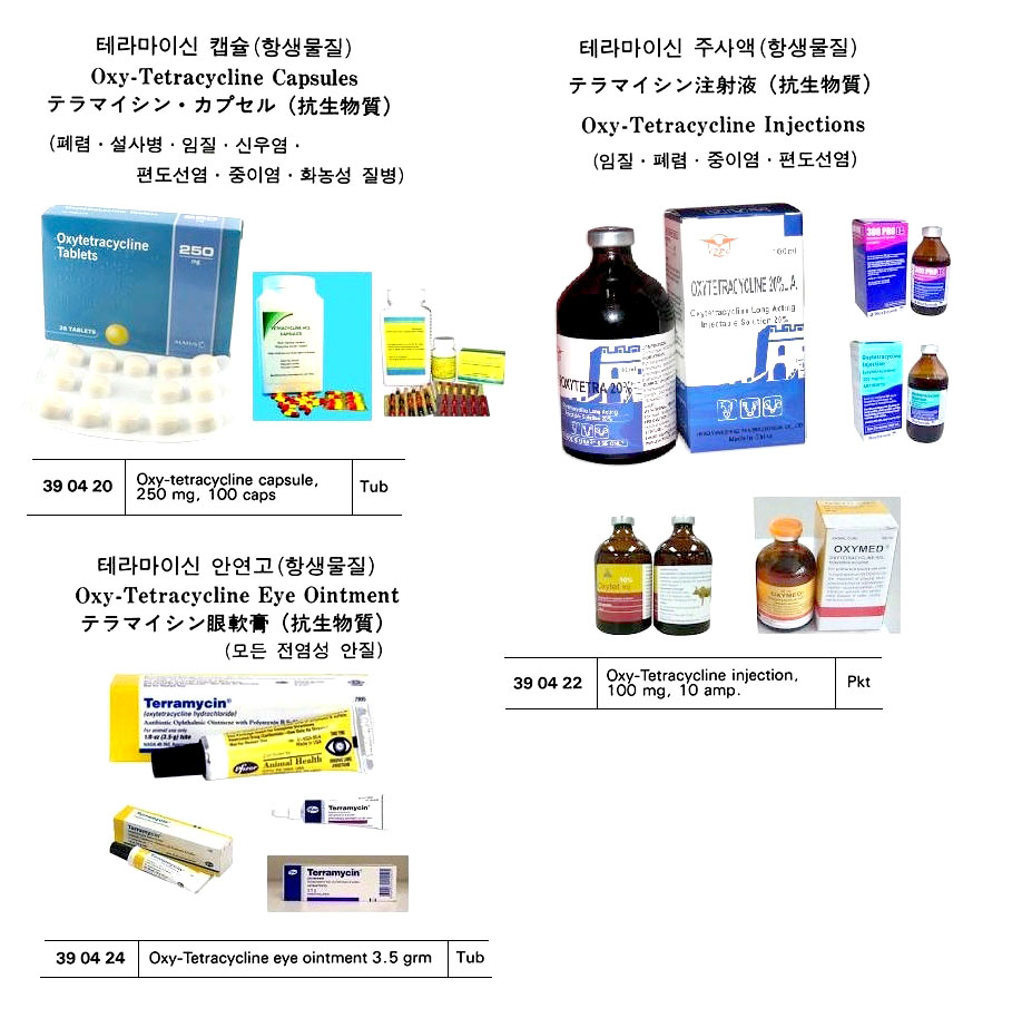 OXY-TETRACYCLINE CAPSULE, 250MG 100CAP