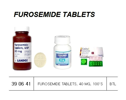FUROSEMIDE TABLET 40MG 100`S