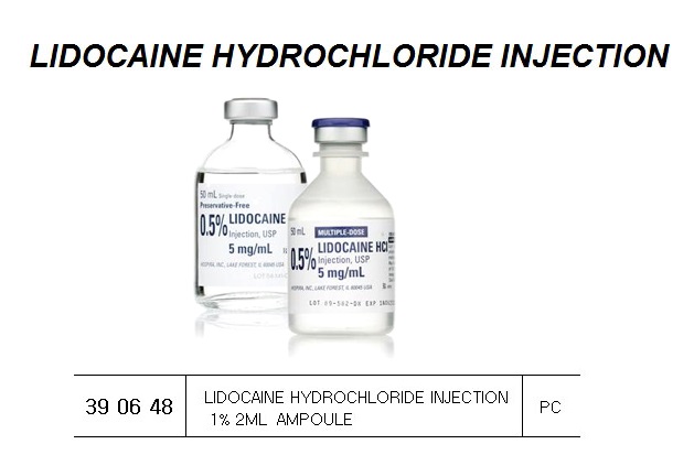 LIDOCAINE HYDROCHLORIDE, INJECTION 1% 2ML AMPOULE