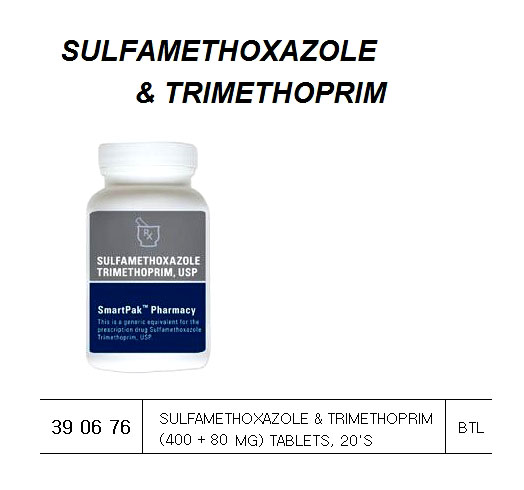 SULFAMETHOXAZOLE& TRIMETHOPRIM, (400 + 80MG) TABLET 20`S