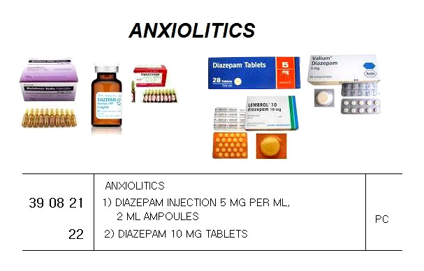 DIAZEPAM 10MG TABLET, FOR U.K. SHIPS