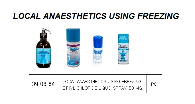 ETHYL CHLORIDE LIQUID SPRAY, 50MG FOR U.K. SHIPS