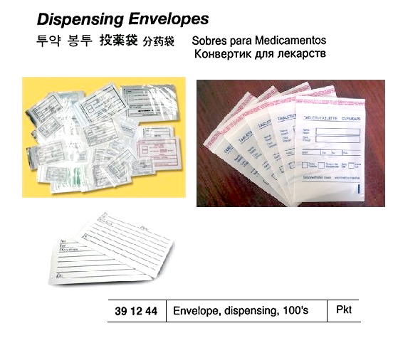 ENVELOPE DISPENSING 100`S