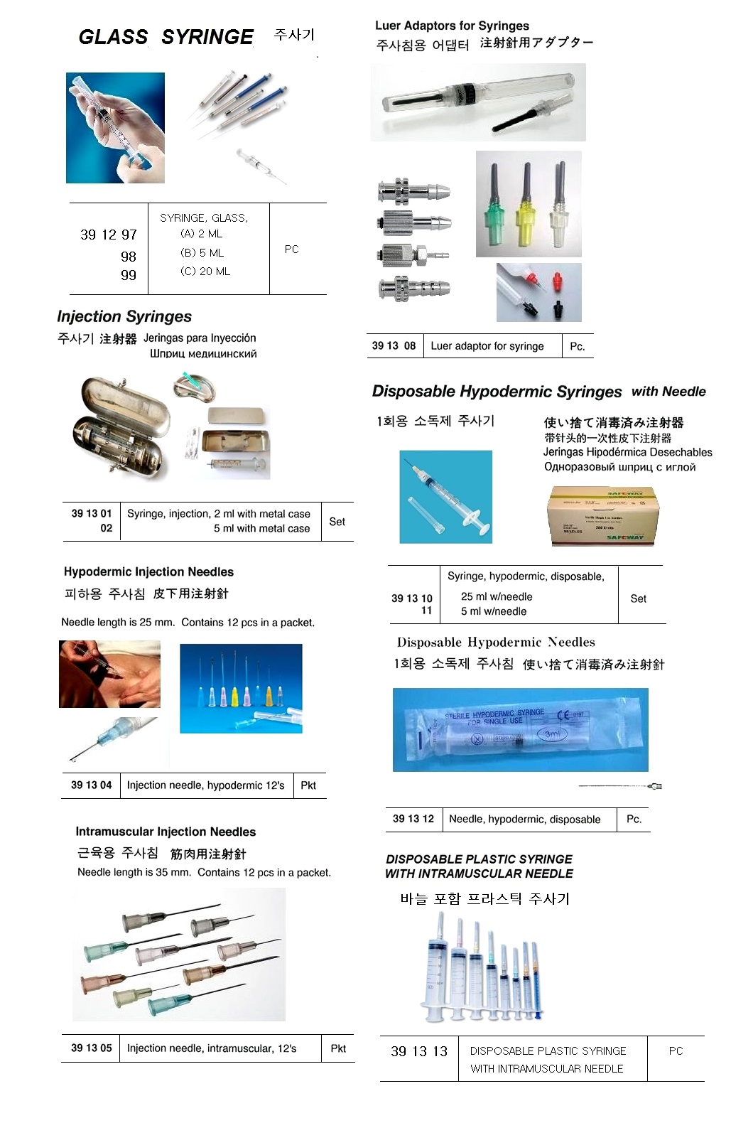 SYRINGE HYPODERMIC DISPOSABLE, 5ML WITH NEEDLE