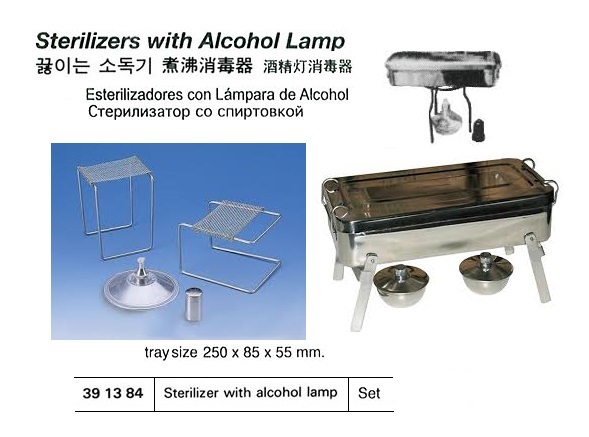 STERILIZER WITH ALCOHOL LAMP