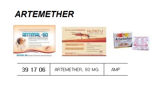 ARTEMETHER AMPOULE 1 ML, (= 80 MG)