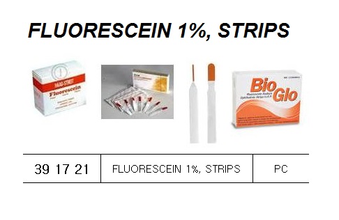 FLUORESCEIN 1%, STRIPS
