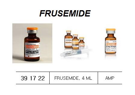 FRUSEMIDE AMPOULE 4 ML = 40 MG