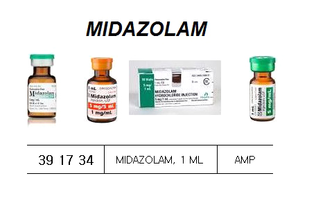 MIDAZOLAM AMPOULE 1 ML, (= 5 MG)