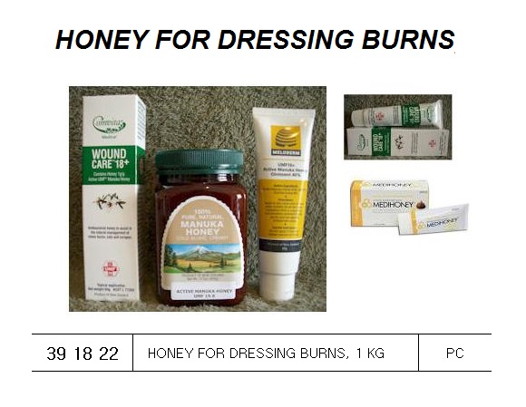 HONEY FOR DRESSING BURNS, 1 KG