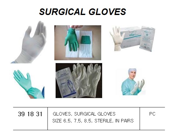 GLOVES SURGICAL STERILE, SIZE 6.5