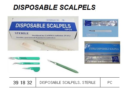 SCALPEL DISPOSABLE