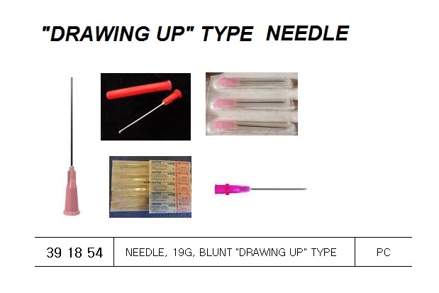 NEEDLE 19G BLUNT вЂќDRAWING UPвЂќ, TYPE