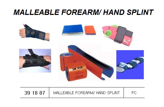 SPLINT MALLEABLE FOREARM/HAND