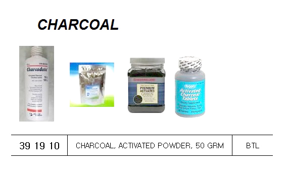 CHARCOAL ACTIVATED POWDER, 1 GRM