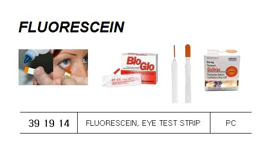 FLUORESCEIN EYE TEST STRIP