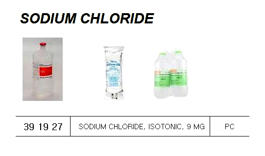 SODIUM CHLORIDE ISOTONIC, (SALINE) 9 MG/ML 1 LTR