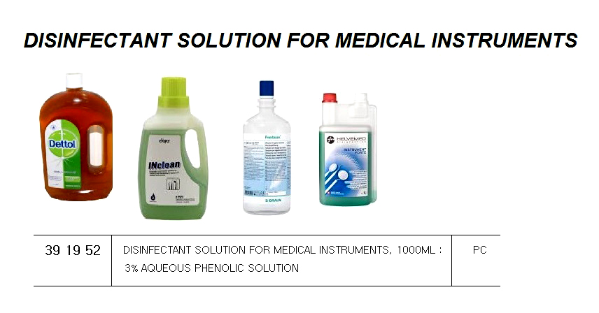 DISINFECTANT SOL. F/MEDICAL, INST. 1000ML 3% AQUEOUS PHENOL