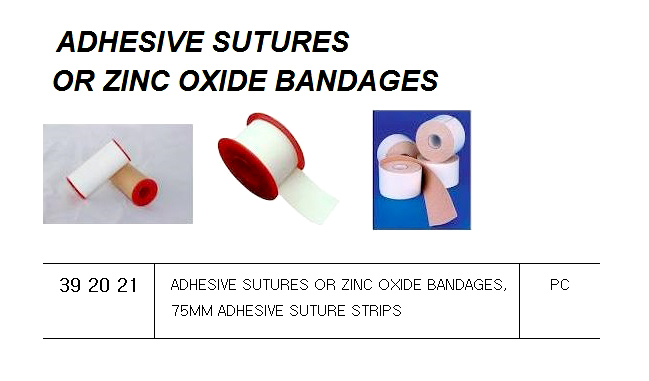 ADHESIVE SUTURE 75MM STRIP, FOR U.K. SHIPS