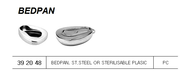 BEDPAN FOR U.K. SHIPS